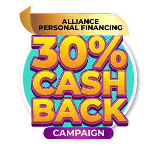 30% Alliance Bank Cashback